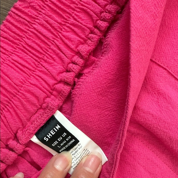 Vibrant Pink Women's Wide-Leg Pants - Picture 2 of 7